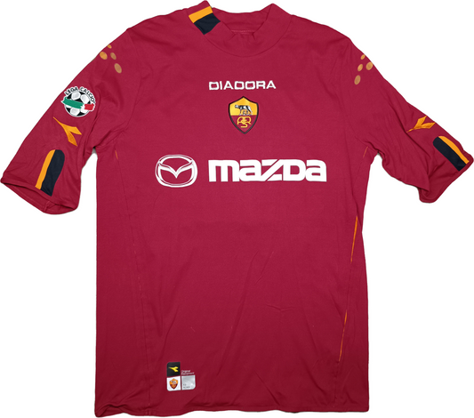 Maglia calcio Roma vintage Totti  Kappa 2003 2004 Mazda Serie A XL home Jersey