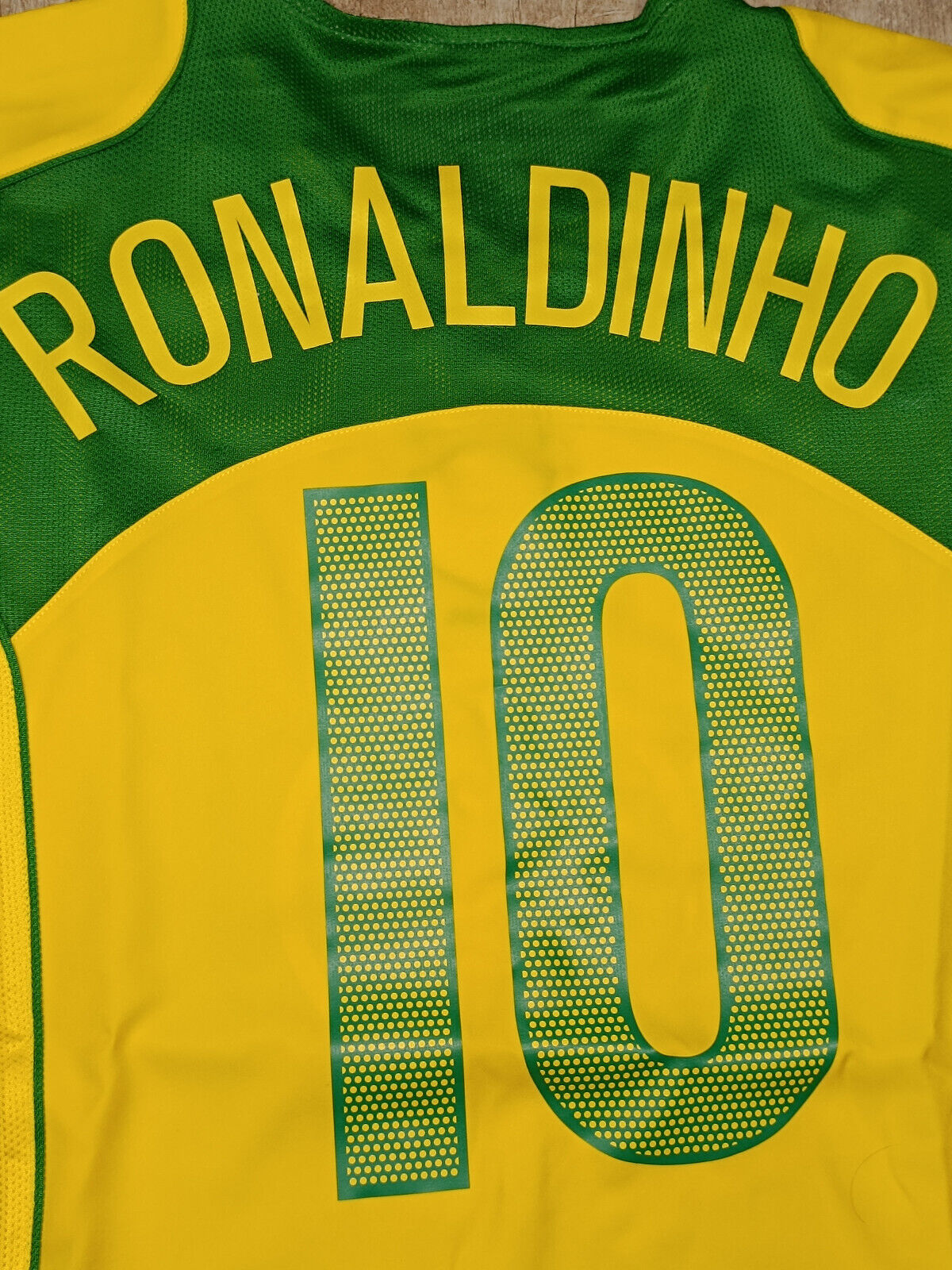 maglia calcio vintage Brasile RONALDINHO Brazil Nike 2004 World Cup Qualifiers