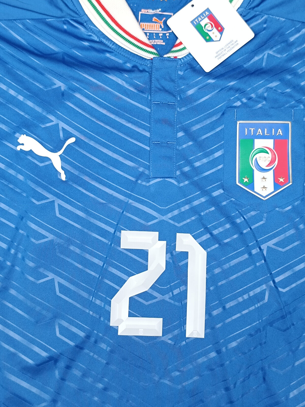 maglia italia PIRLO Euro 2012 Europei Jersey home L player issue Puma shirt