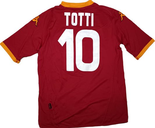 Maglia calcio Roma vintage Totti  Kappa 2007 2008 Wind Serie A L home Jersey