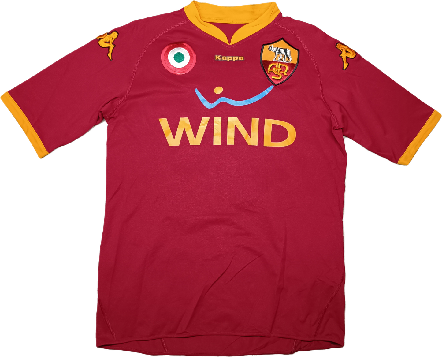 Maglia calcio Roma vintage Totti  Kappa 2007 2008 Wind Serie A L home Jersey