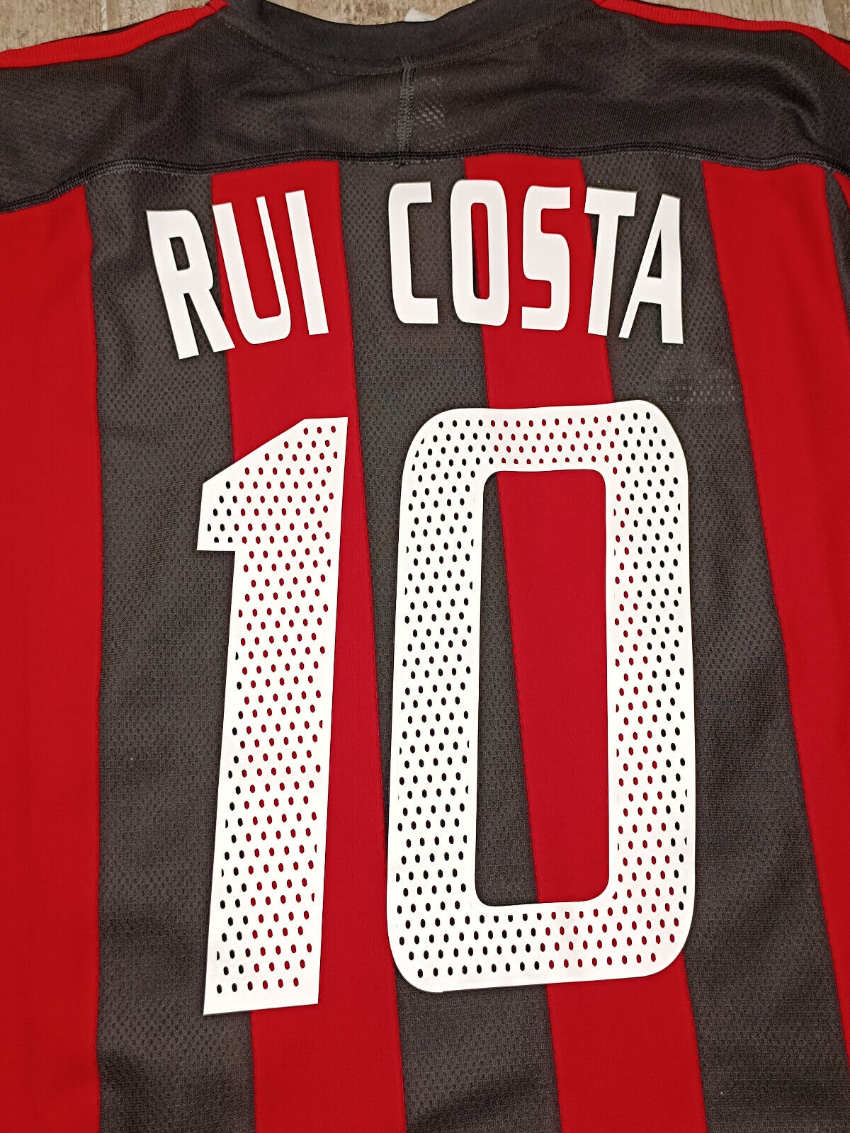 maglia calcio vintage AC Milan RUI COSTA Adidas 2003 2004 Meriva Climalite