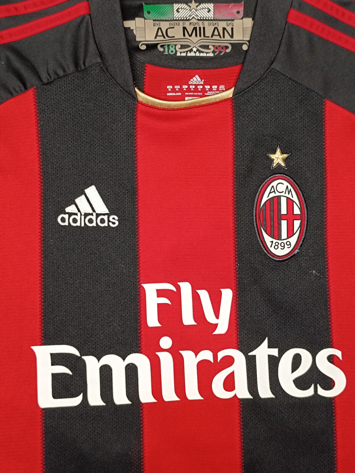 maglia calcio vintage AC Milan Ibrahimovic 2010 2011 SCUDETTO Adidas Climacool