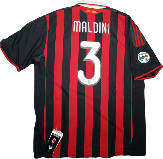 maglia calcio vintage AC Milan Maldini Bwin 2008 2009 LAST GAME shirt jersey