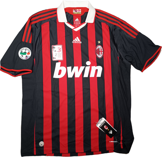 maglia calcio vintage AC Milan Maldini Bwin 2008 2009 LAST GAME shirt jersey