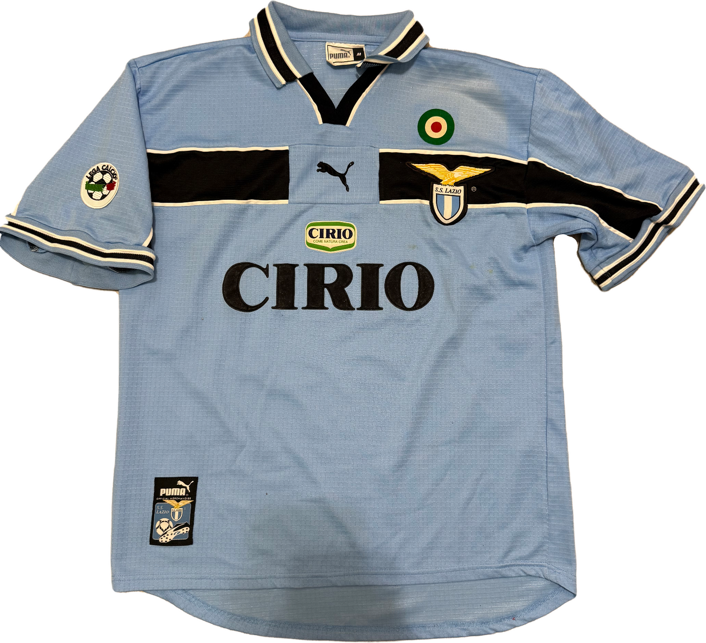 maglia calcio vintage SS Lazio Puma Cirio 1998 1999 Tim cup M MIHAJLOVIC #11