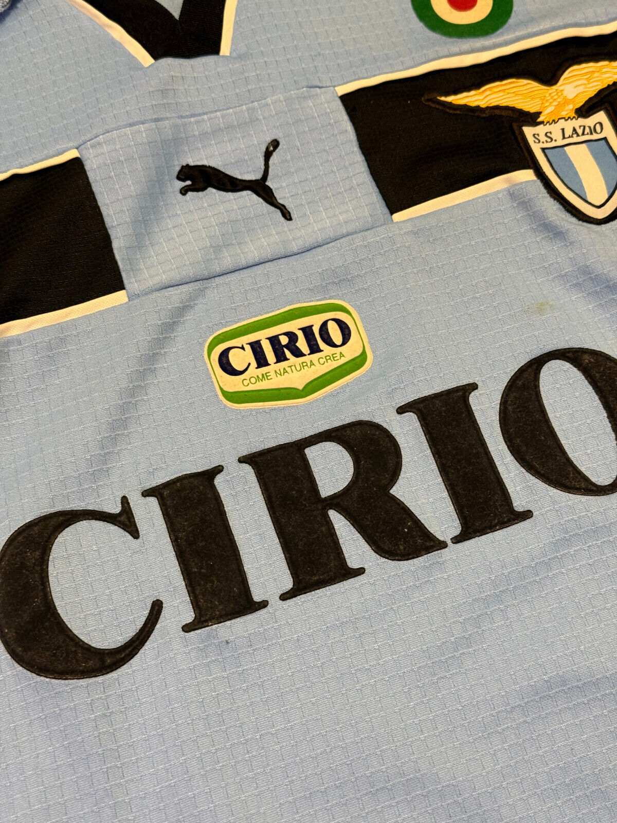 maglia calcio vintage SS Lazio Puma Cirio 1998 1999 Tim cup M MIHAJLOVIC #11