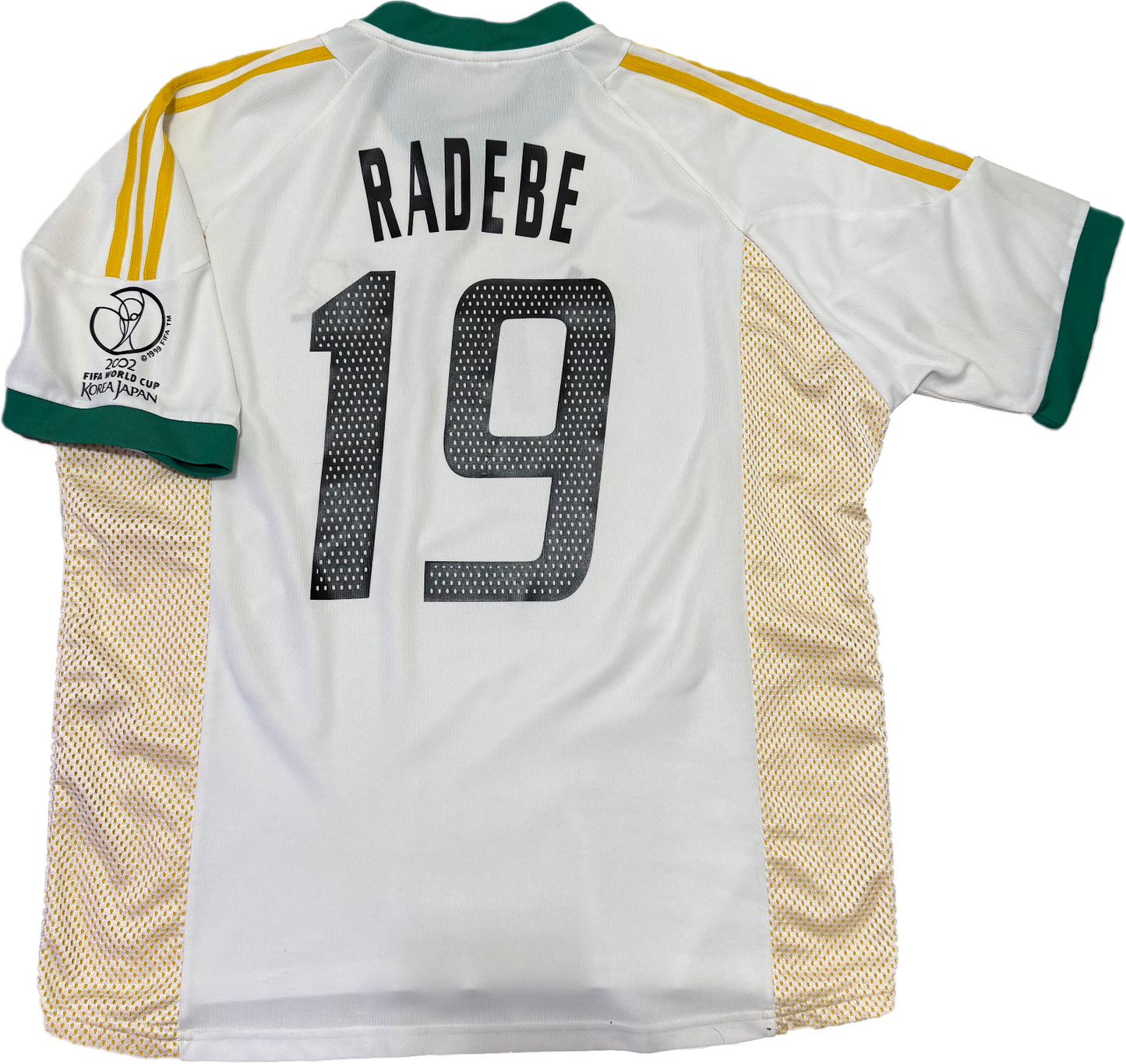 maglia calcio vintage Adidas South Africa 2002 RADEBE World Cup XL