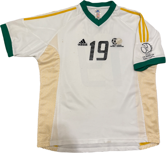 maglia calcio vintage Adidas South Africa 2002 RADEBE World Cup XL