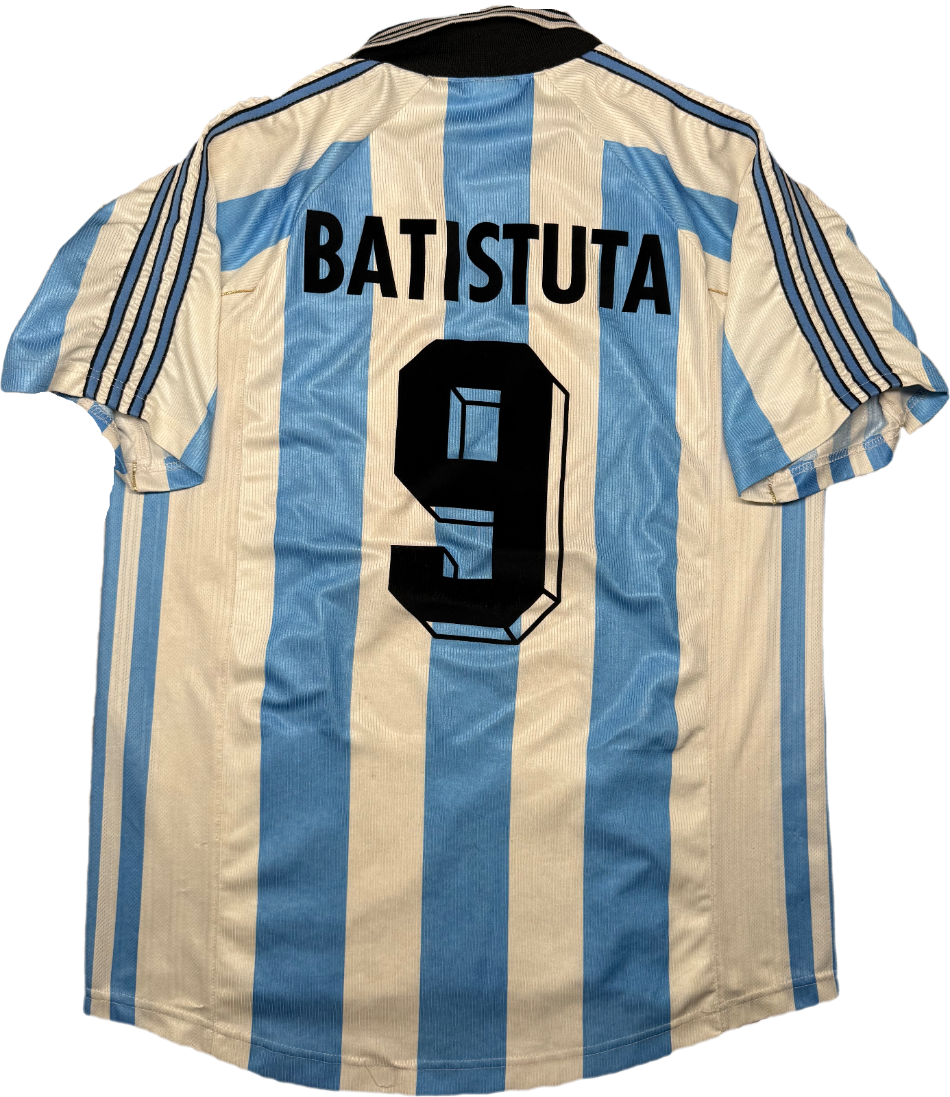 maglia calcio vintage Argentina Batistuta Adidas 1998 World Cup XL home shirt