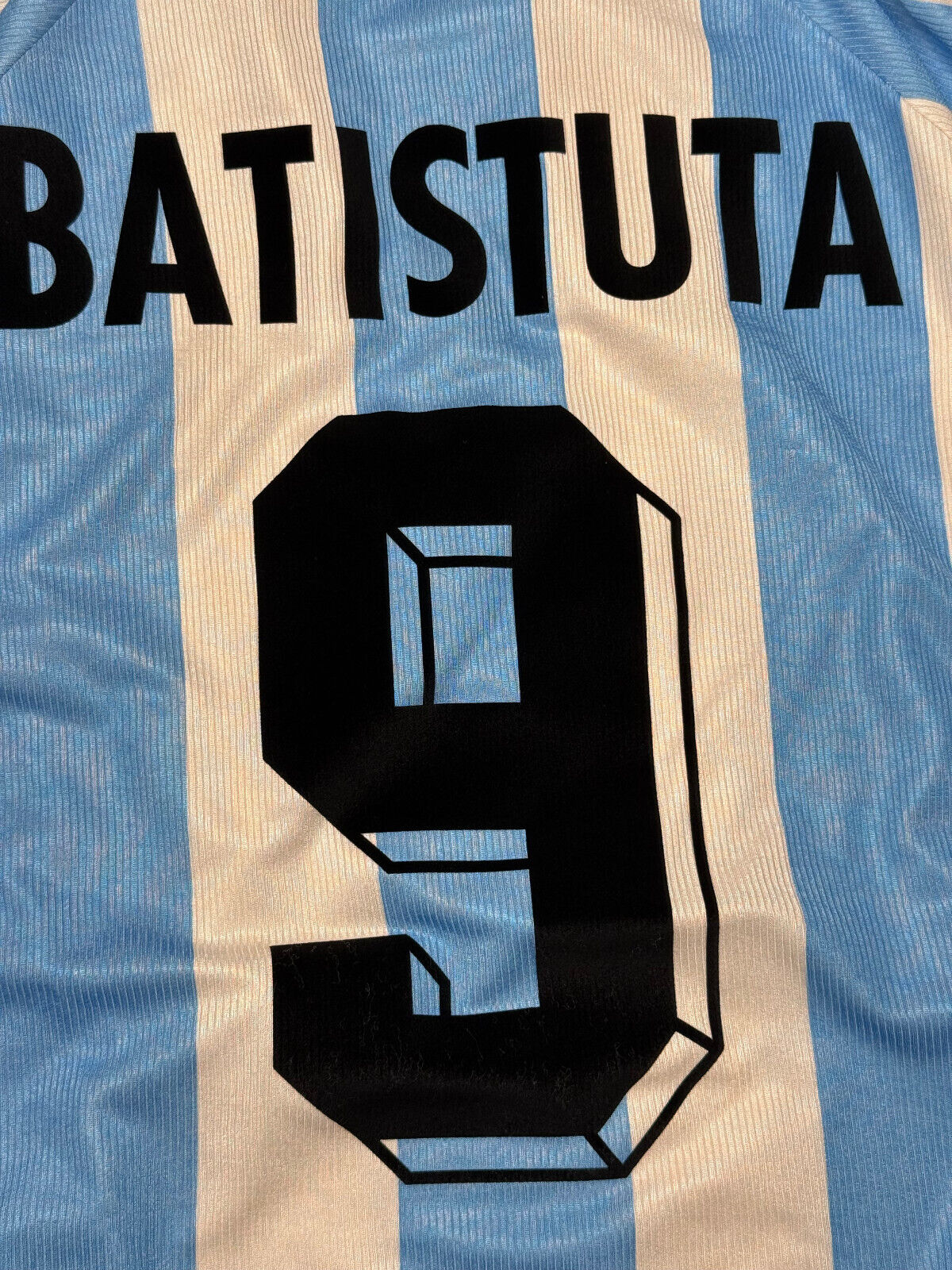 maglia calcio vintage Argentina Batistuta Adidas 1998 World Cup XL home shirt