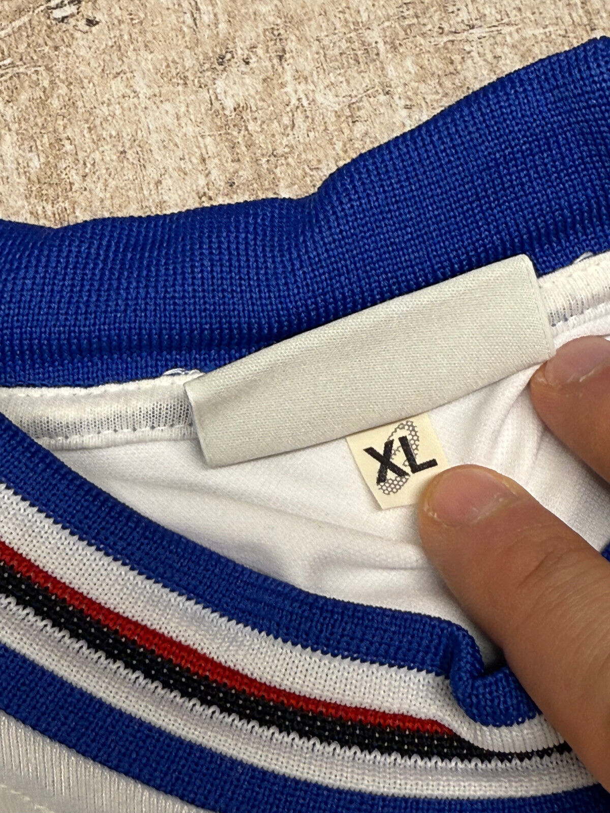 maglia match worn calcio Sampdoria LANNA 2001 2002 Grafoplast Asics shirt XL