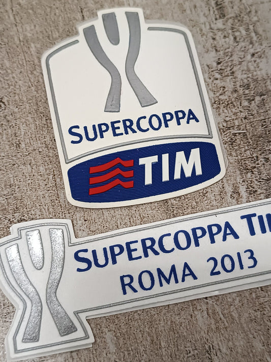 Toppa Patch Tim Cup Finale set SUPERCOPPA ROMA 2013 Lazio Juventus