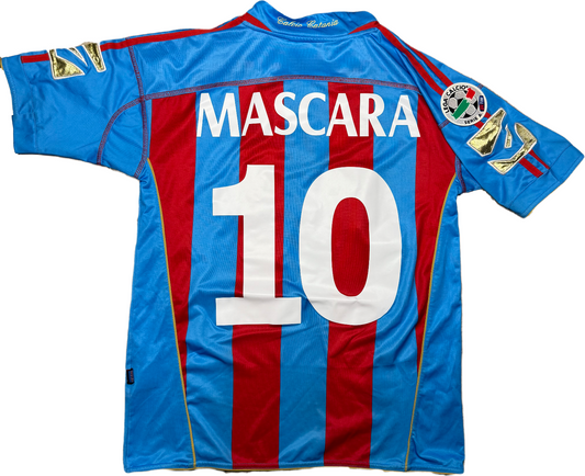 maglia calcio vintage CATANIA MASCARA Legea 2007 2008 Serie A Home L