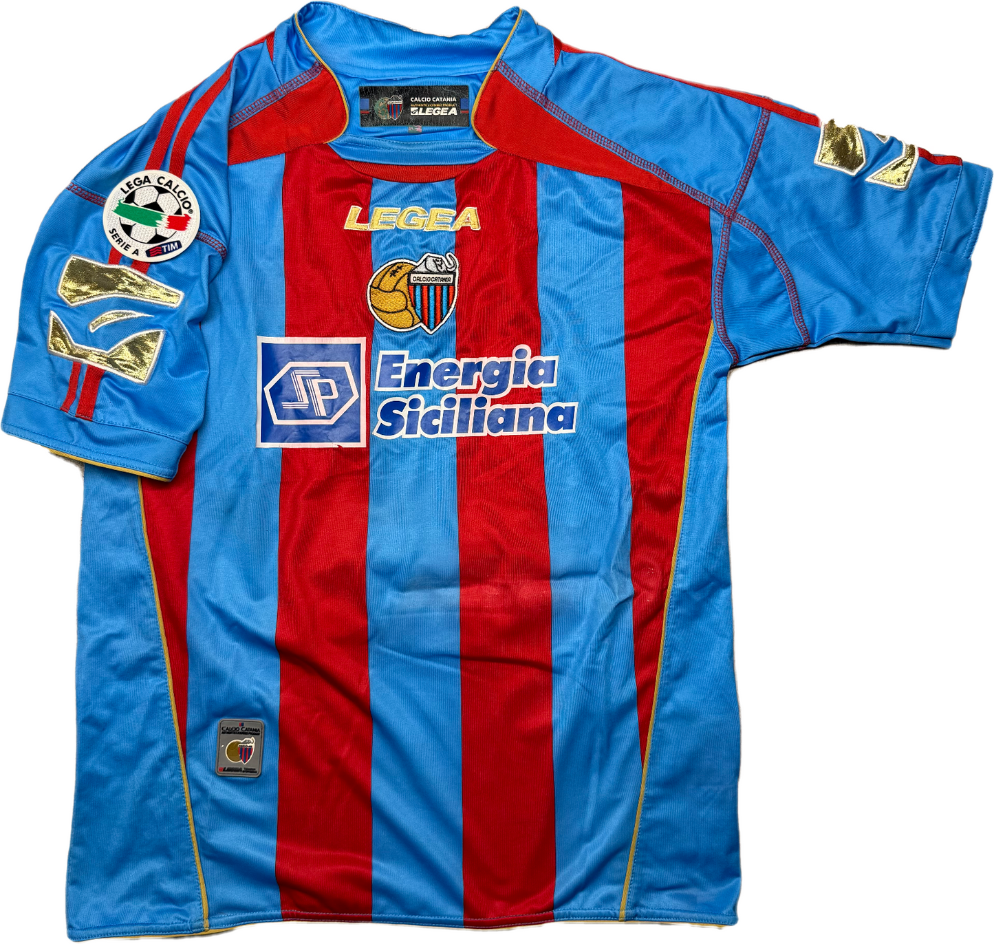 maglia calcio vintage CATANIA MASCARA Legea 2007 2008 Serie A Home L