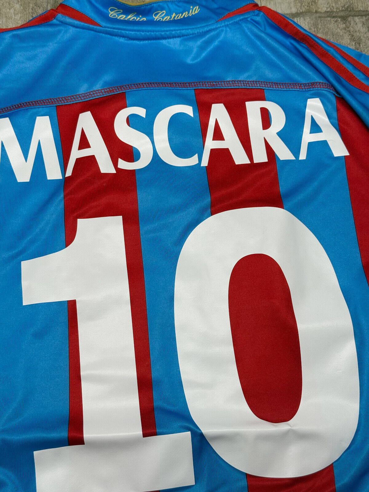 maglia calcio vintage CATANIA MASCARA Legea 2007 2008 Serie A Home L