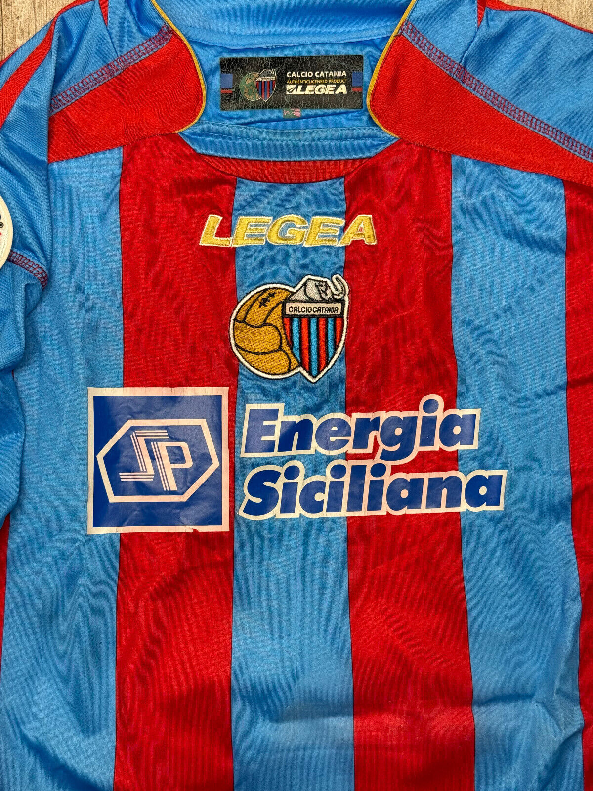 maglia calcio vintage CATANIA MASCARA Legea 2007 2008 Serie A Home L