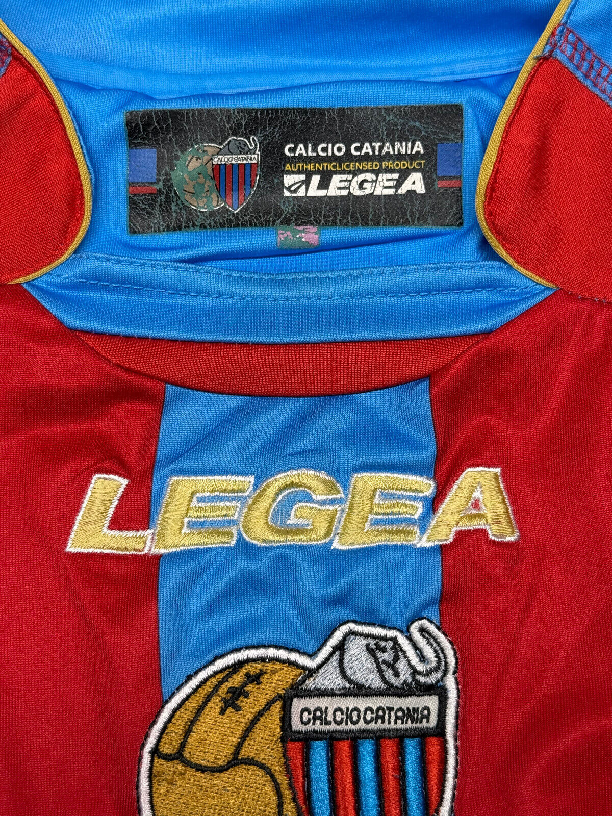 maglia calcio vintage CATANIA MASCARA Legea 2007 2008 Serie A Home L