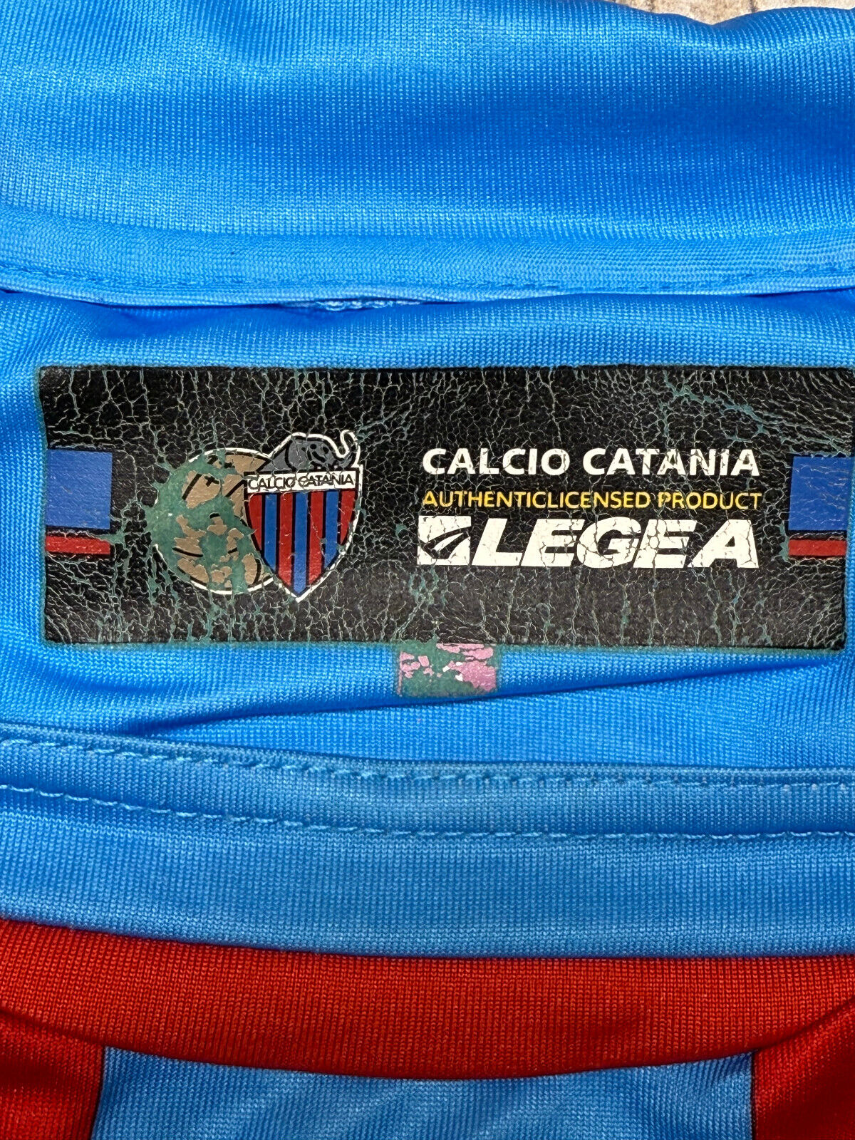 maglia calcio vintage CATANIA MASCARA Legea 2007 2008 Serie A Home L