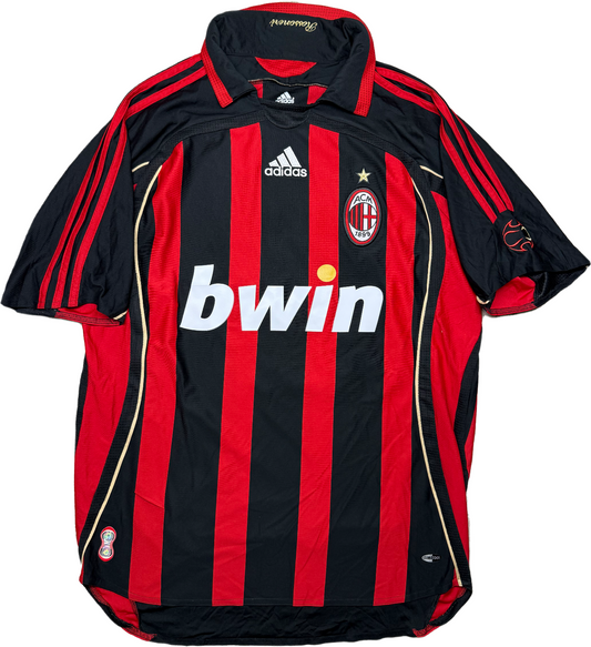 maglia calcio vintage milan home store PIRLO adidas Bwin 2006 2007 Vintage M