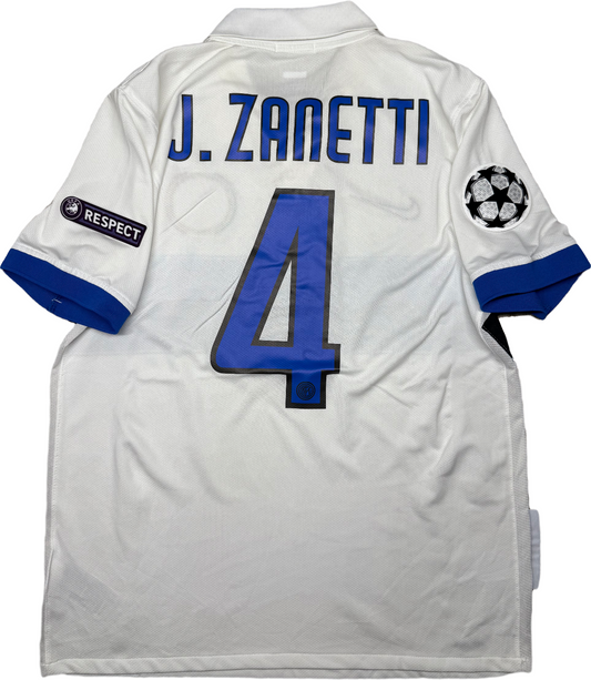 Maglia calcio vintage Inter Zanetti Pirelli Nike 2009 2010 Triplete shirt jersey