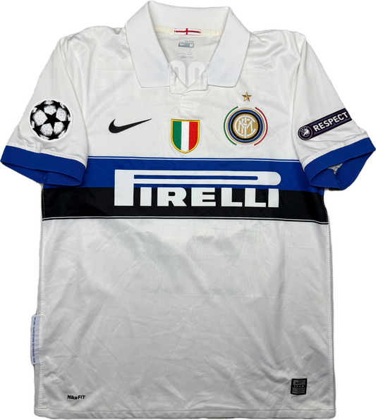 Maglia calcio vintage Inter Zanetti Pirelli Nike 2009 2010 Triplete shirt jersey