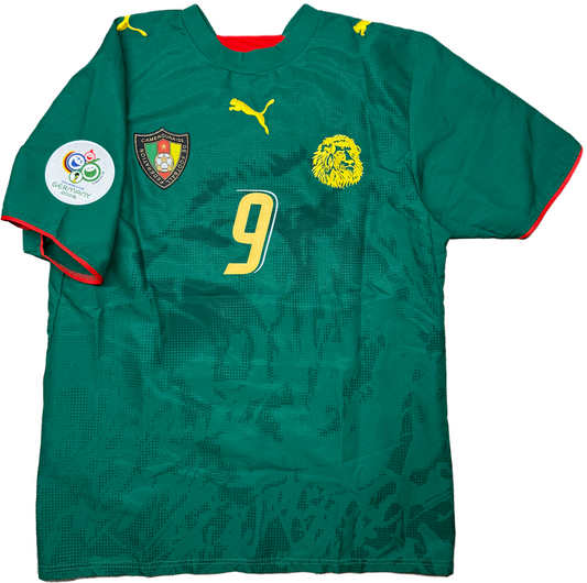 maglia calcio vintage Cameroon Eto'o #9 PUMA World Cup 2006 S