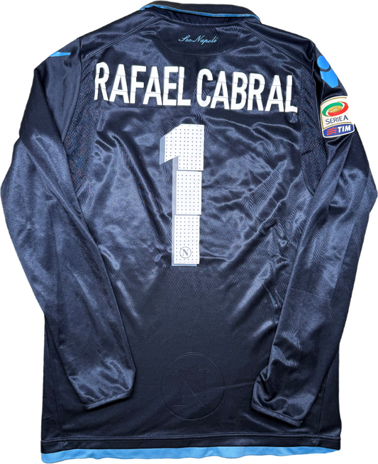 maglia calcio vintage Napoli Rafael Cabral goalkepeer 2014 2015 portiere XXL