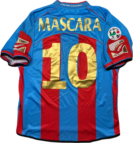 maglia calcio vintage CATANIA MASCARA Legea 2006 2007 Serie A Home XL