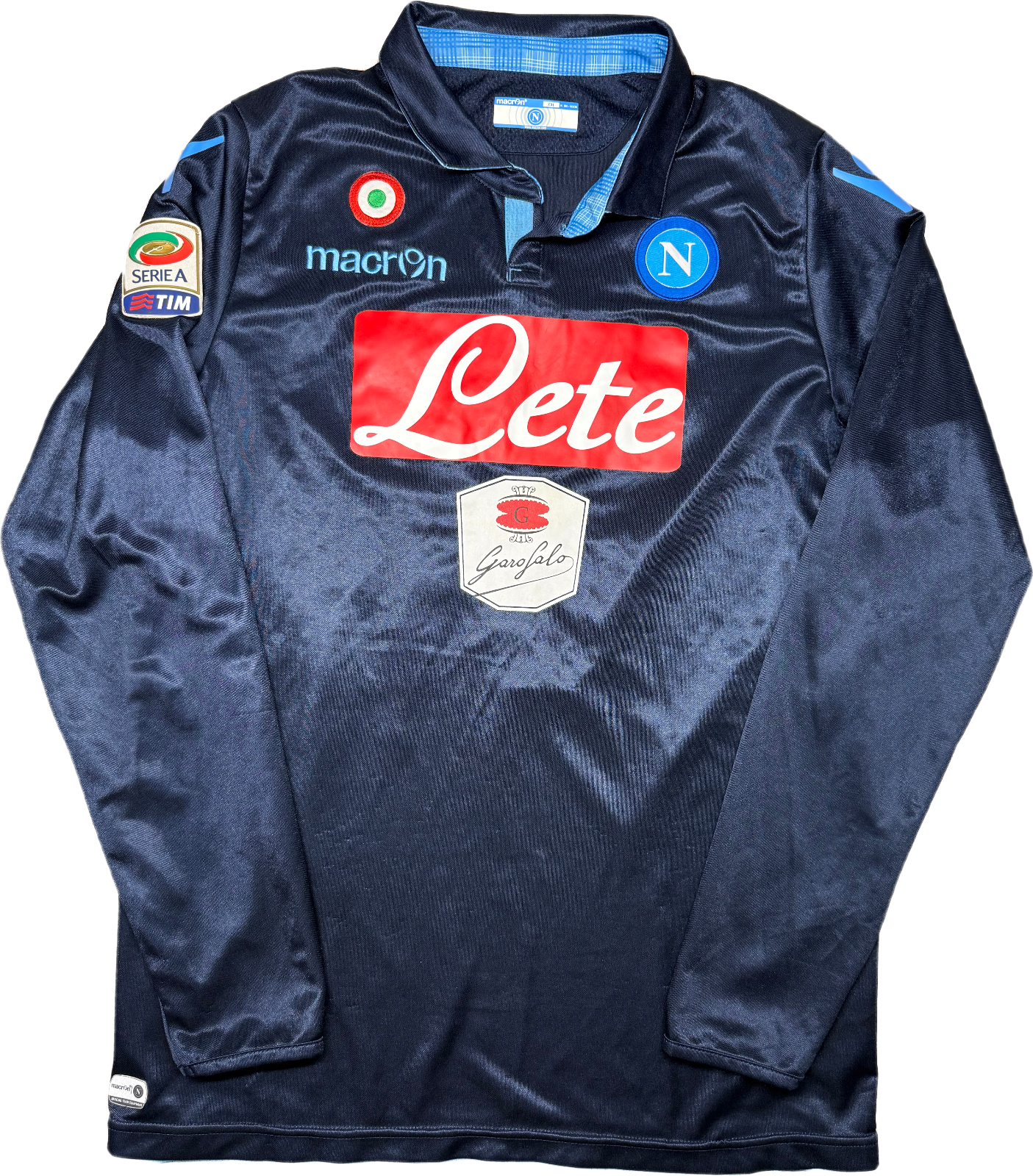 maglia calcio vintage Napoli Rafael Cabral goalkepeer 2014 2015 portiere XXL