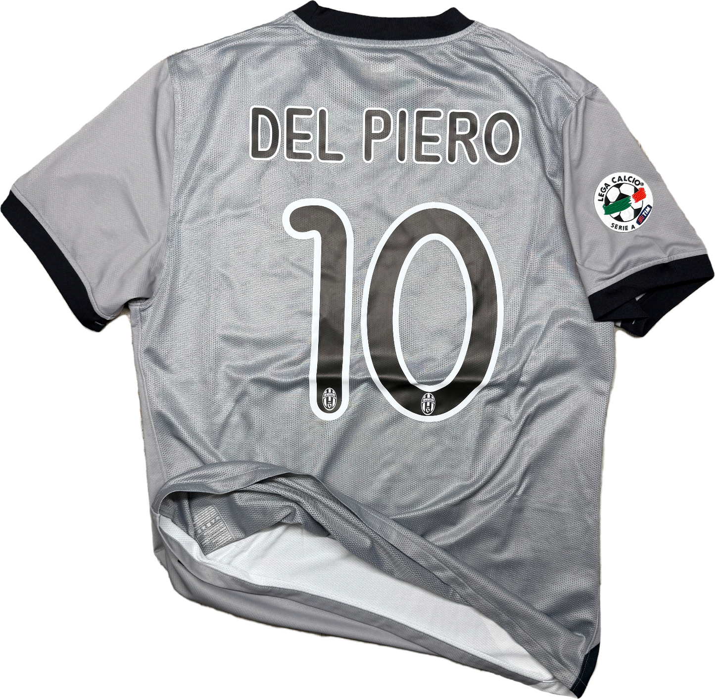 maglia calcio vintage Player issue Worn DEL PIERO Juventus away 2009 2010 L