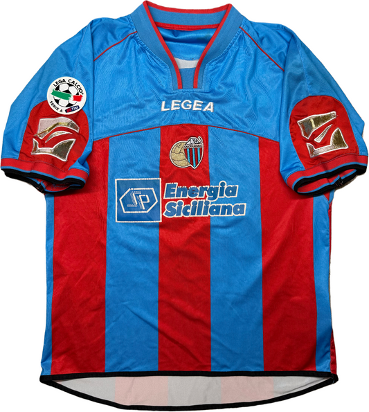 maglia calcio vintage CATANIA MASCARA Legea 2006 2007 Serie A Home XL