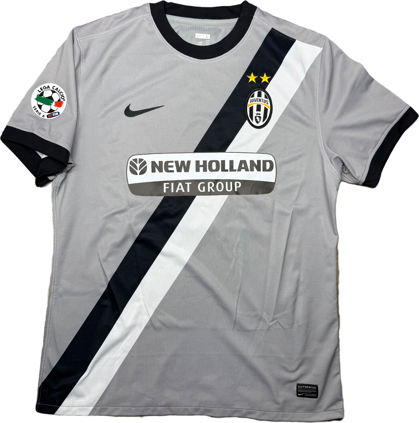 maglia calcio vintage Player issue Worn DEL PIERO Juventus away 2009 2010 L