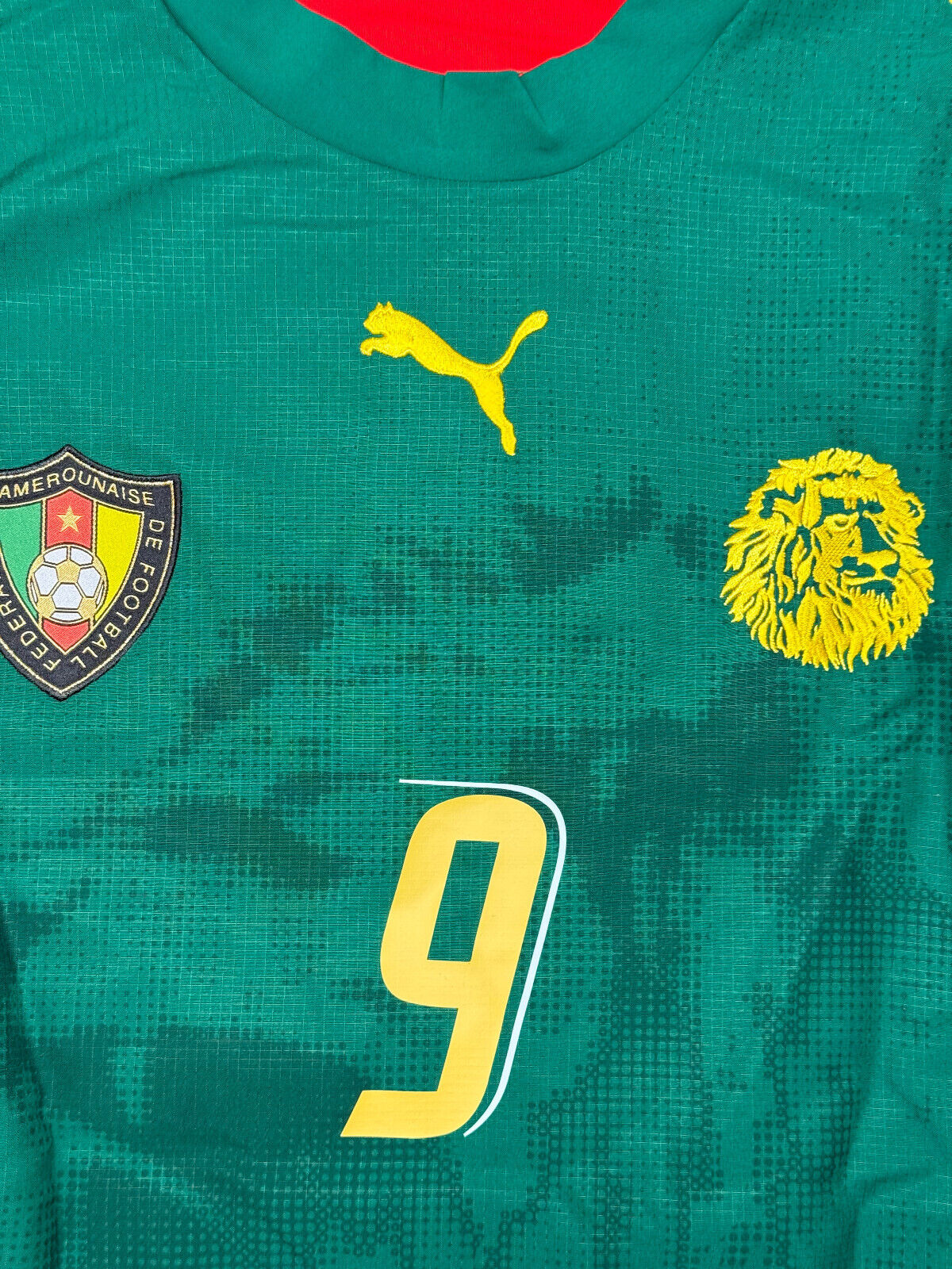 maglia calcio vintage Cameroon Eto'o #9 PUMA World Cup 2006 L