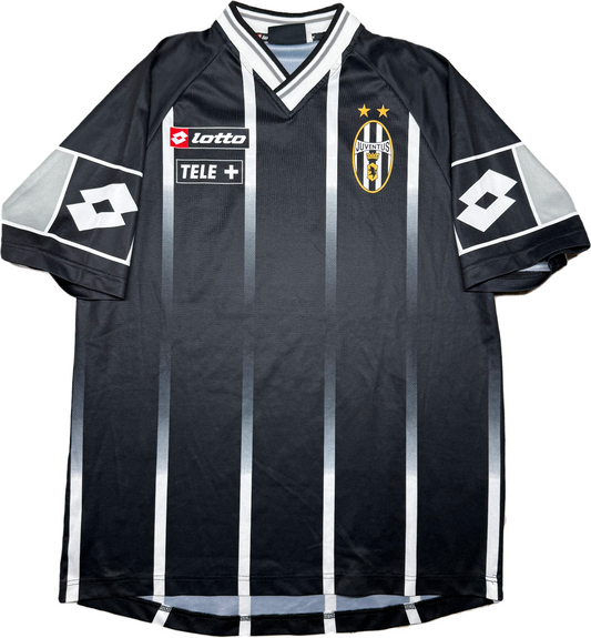 maglia calcio juventus Lotto 2001 2002 L training Worn Tele+ jersey vintage