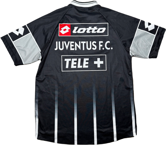 maglia calcio juventus Lotto 2001 2002 L training Worn Tele+ jersey vintage