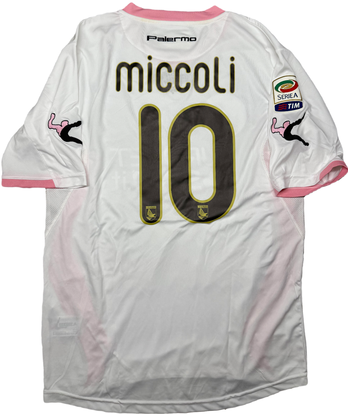 maglia calcio vintage Palermo Miccoli 2011 2012 Eurobet home Legea