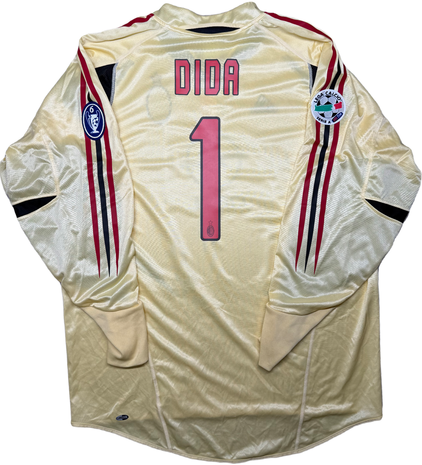 maglia calcio Dida AC Milan 2004 2005 Serie A Opel Adidas portiere goalkeeper