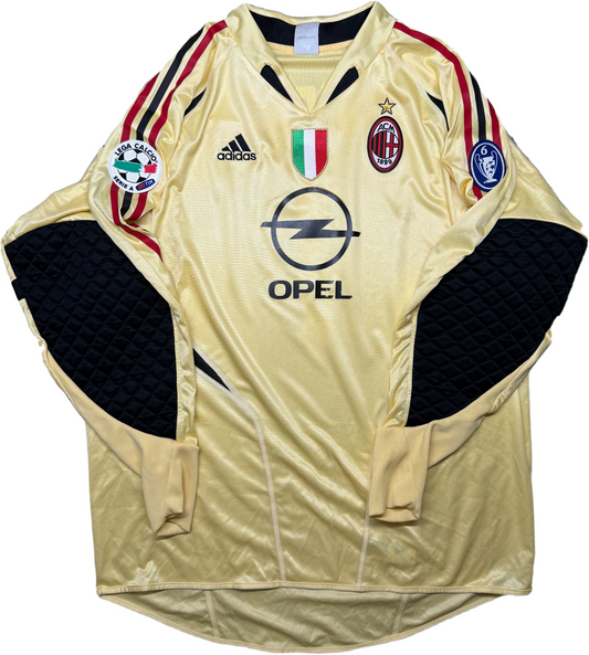 maglia calcio Dida AC Milan 2004 2005 Serie A Opel Adidas portiere goalkeeper