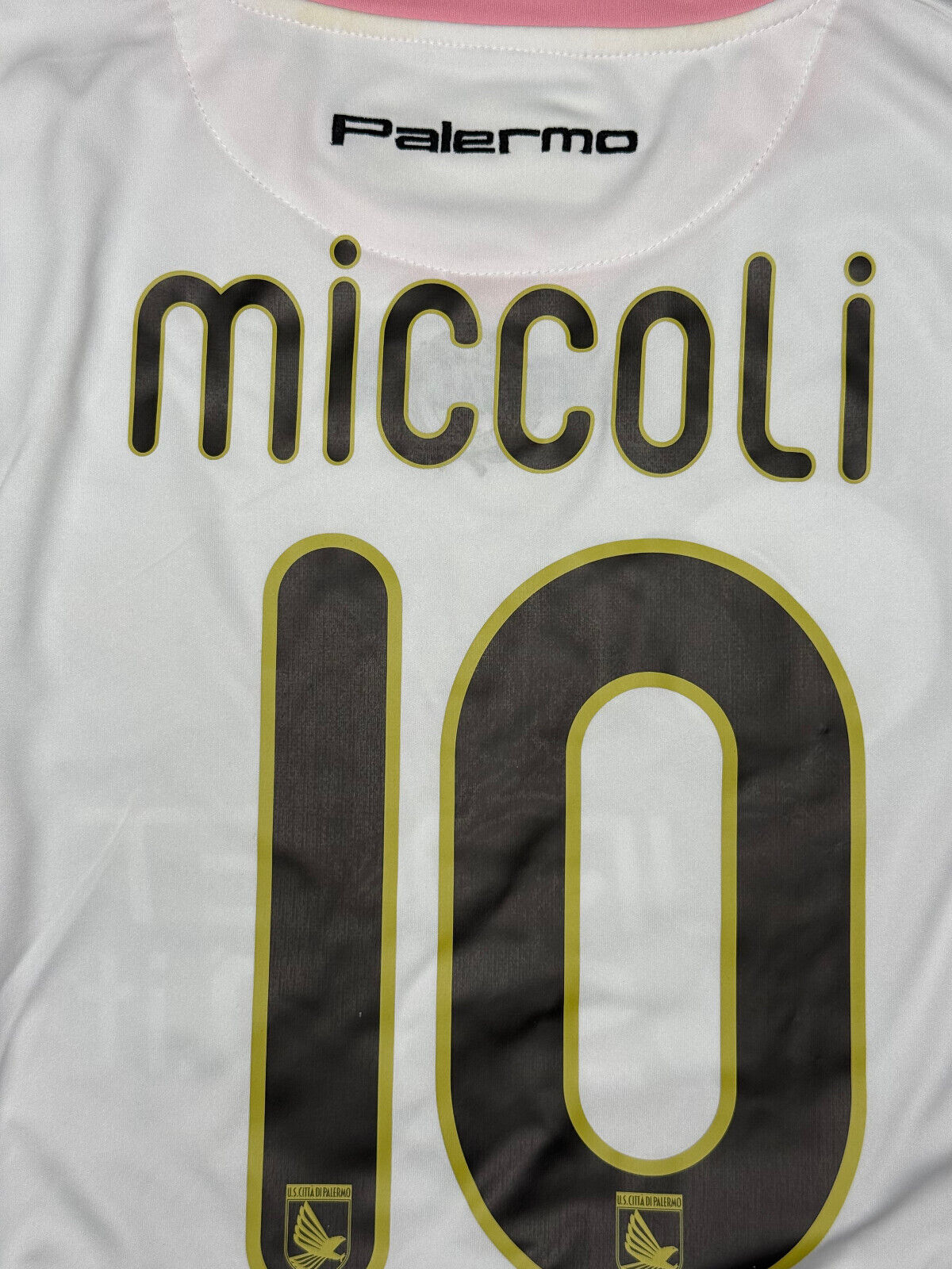 maglia calcio vintage Palermo Miccoli 2011 2012 Eurobet home Legea