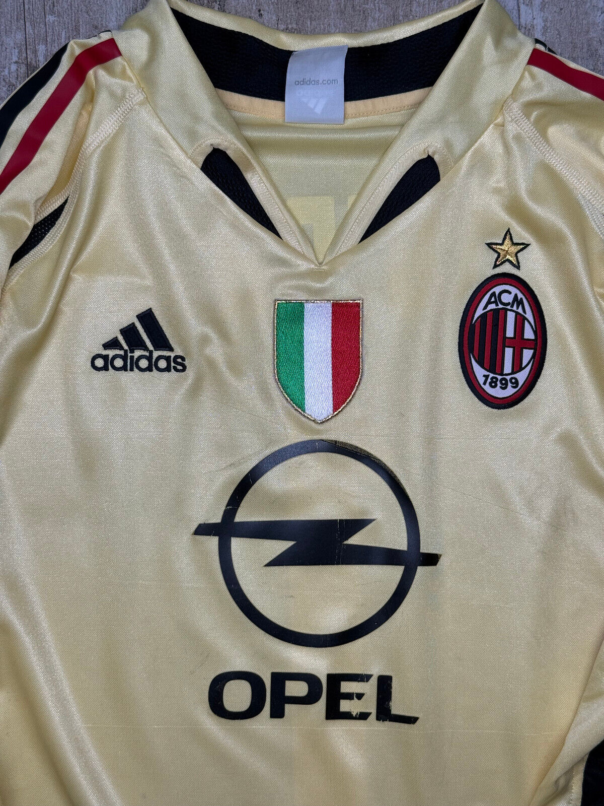 maglia calcio Dida AC Milan 2004 2005 Serie A Opel Adidas portiere goalkeeper