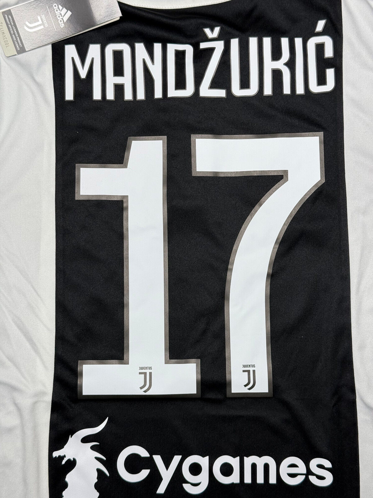 maglia calcio Adidas Juventus Mandzukic Finale Tim Cup Roma 2018 vs Milan L Jeep