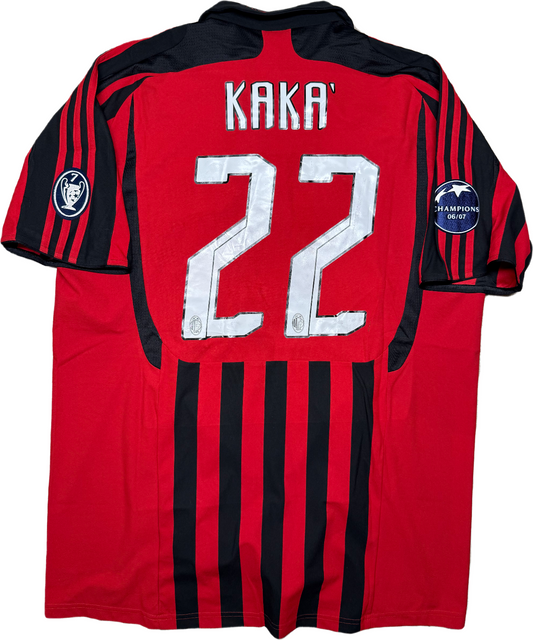 maglia calcio vintage AC Milan Kaka 2007 2008 Bwin Adidas Climacool