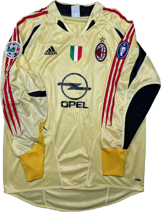 maglia calcio Dida AC Milan 2004 2005 Serie A Opel Adidas portiere goalkeeper