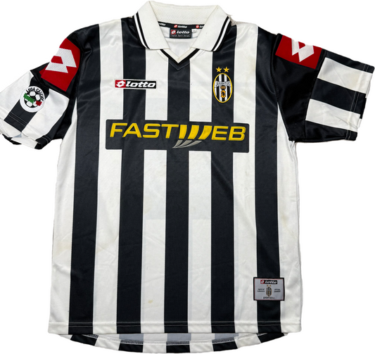 maglia calcio vintage Juventus DEL PIERO Lotto Fastweb 2001 2002 home