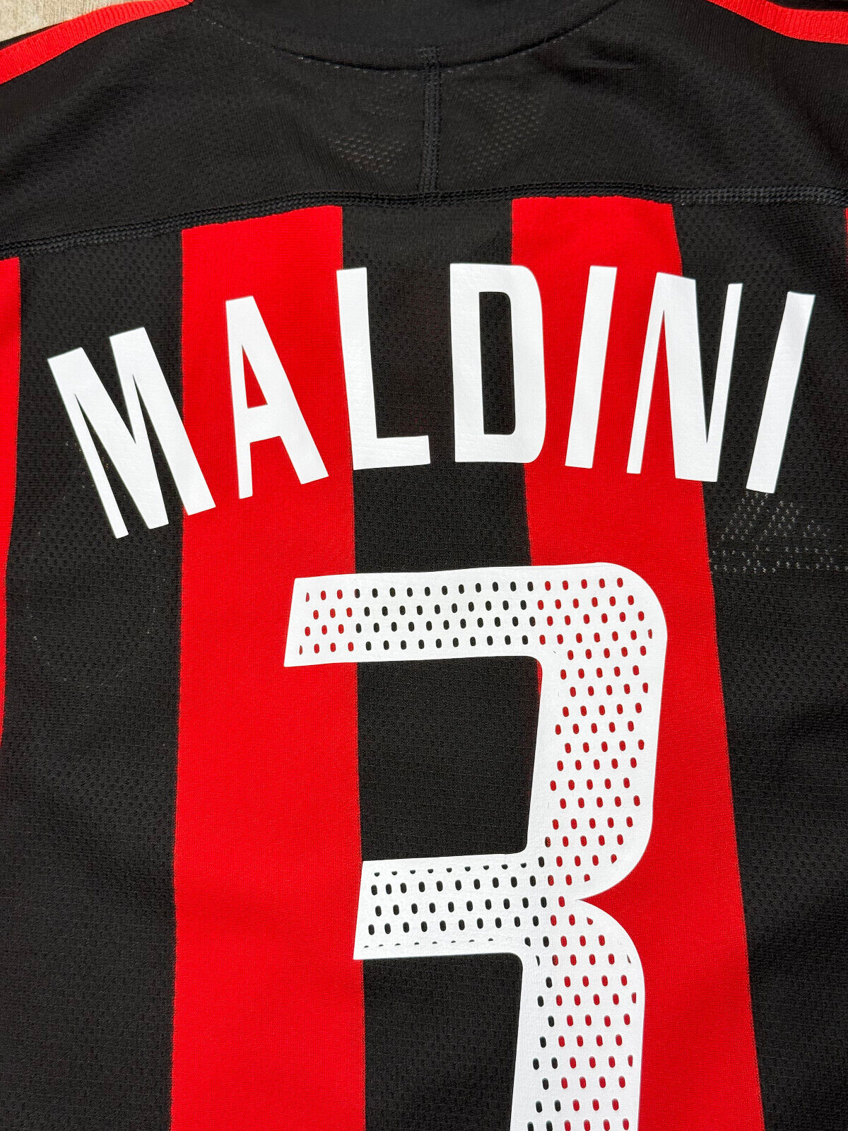 maglia calcio vintage Maldini AC Milan Adidas 2003 2004 Meriva shirt