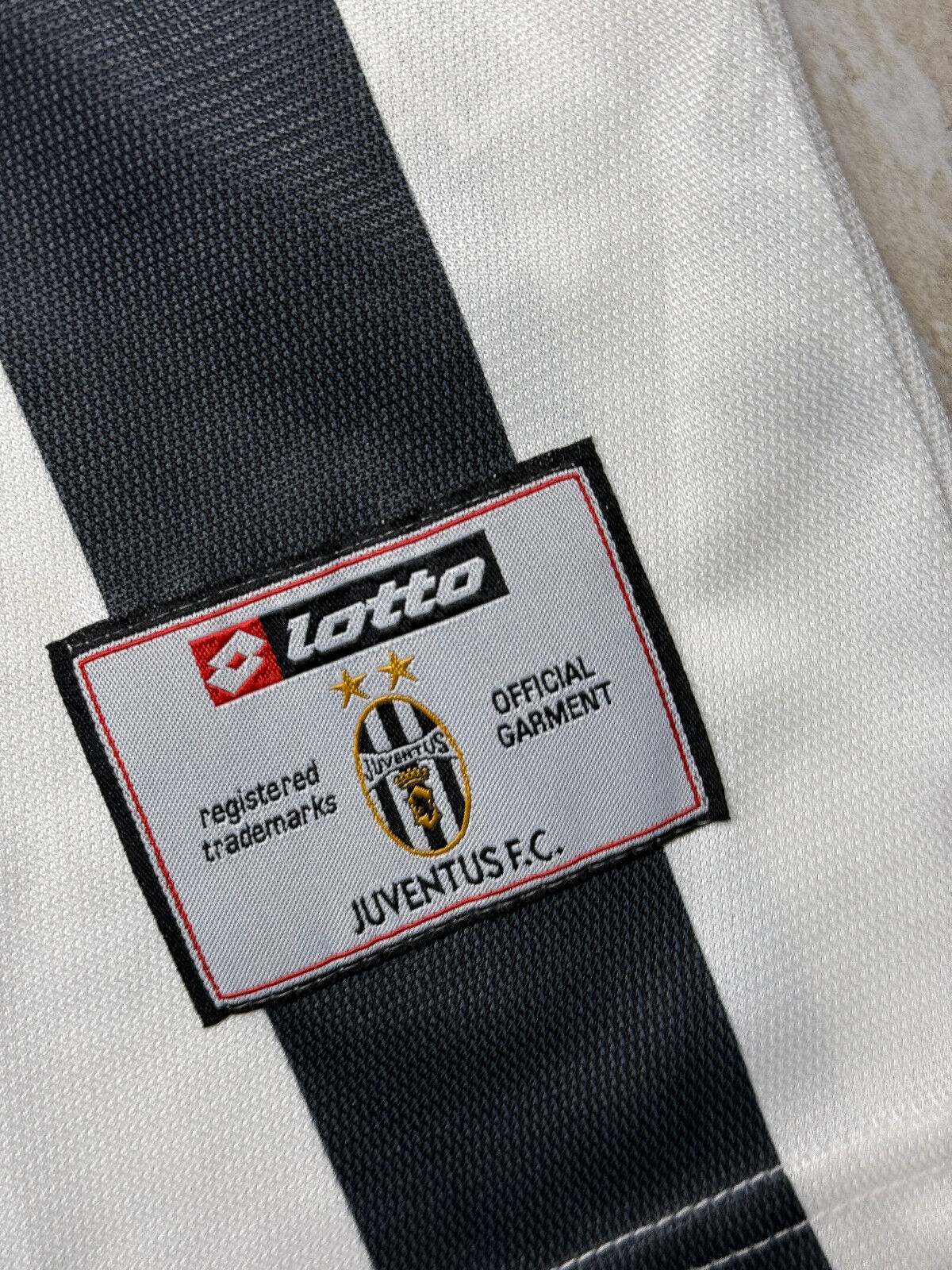 maglia calcio vintage Juventus DEL PIERO Lotto Fastweb 2001 2002 home