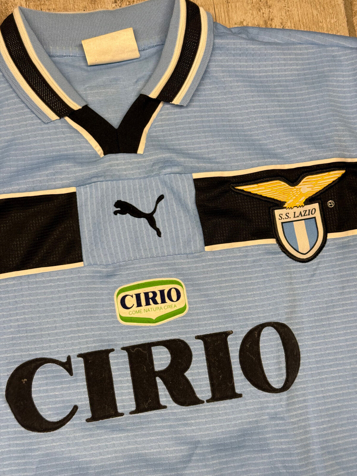 maglia calcio vintage SIMEONE Lazio Puma 1998 1999 CIRIO home L