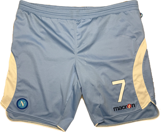 shorts calcio vintage Napoli Lavezzi 2009 2010 home Diadora XL Lete LETE