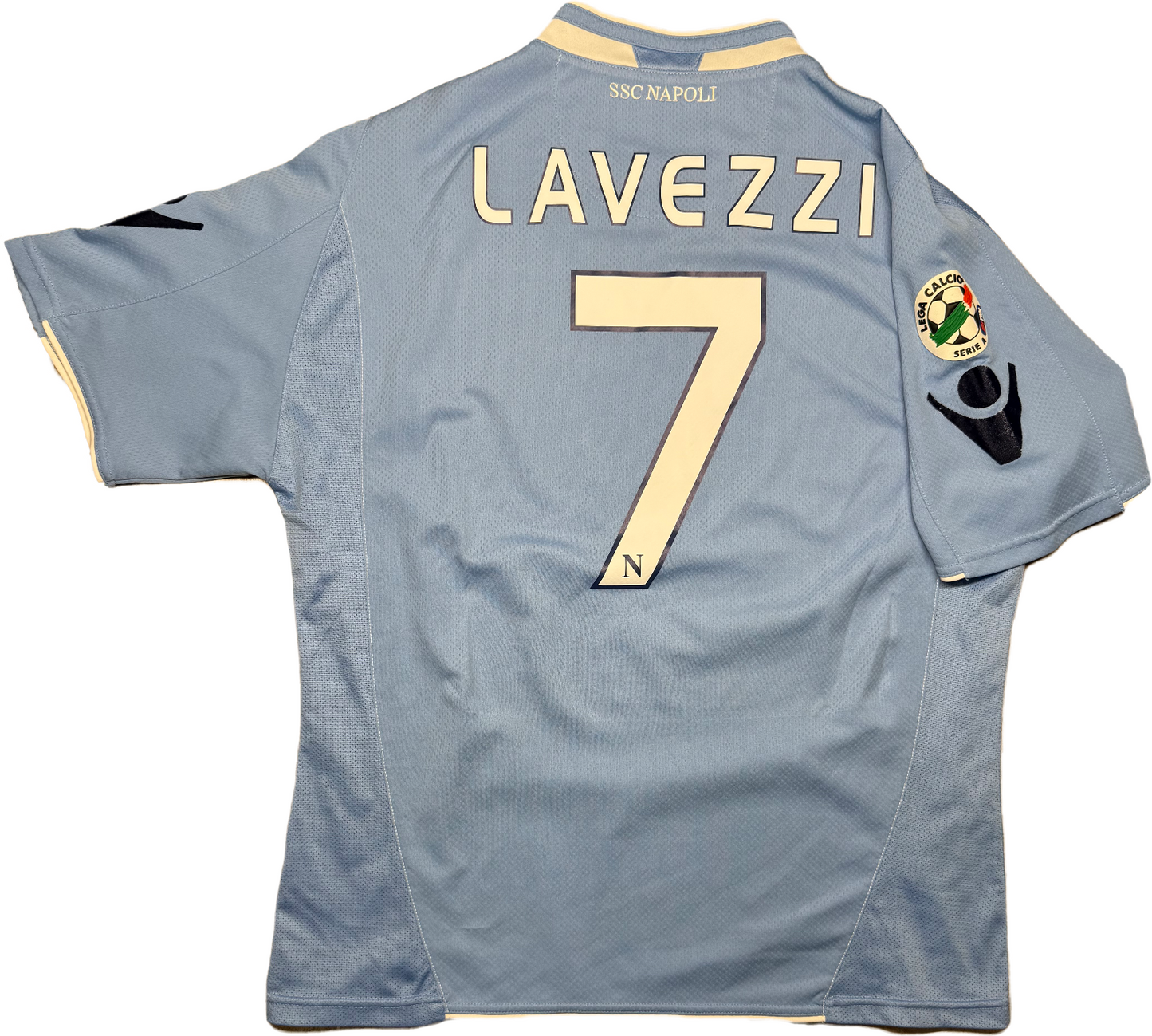 maglia calcio vintage Napoli Lavezzi 2009 2010 home Jersey Diadora L Lete LETE